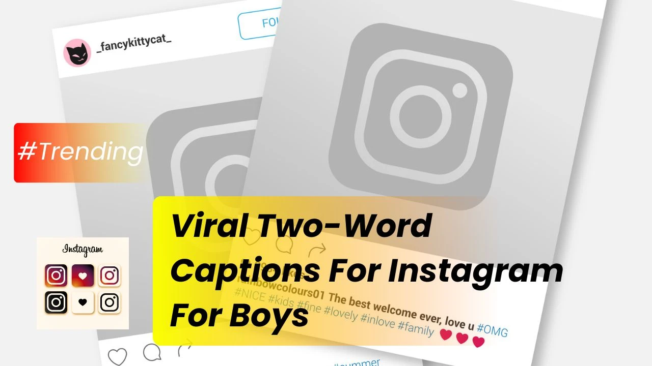 Two-Word Captions For Instagram For Boys