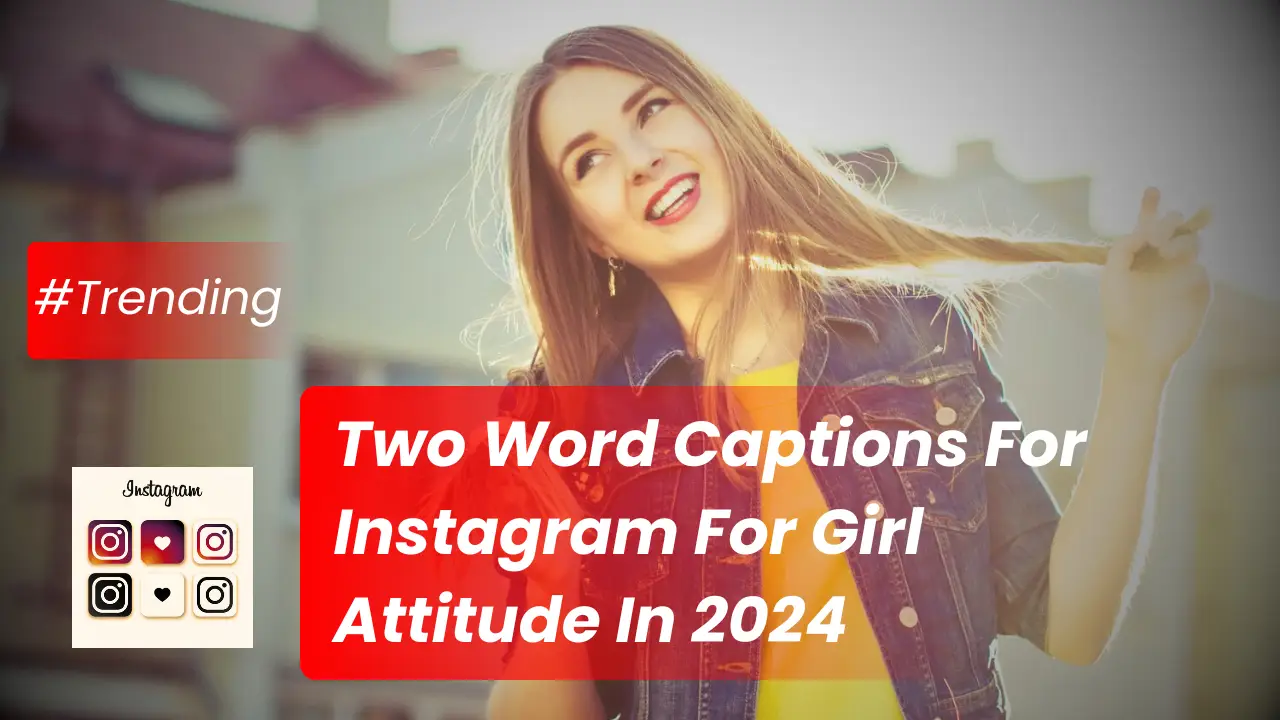 Two Word Captions For Instagram For Girl Attitude